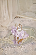 Coronation - Classic Lolita Wine Glass Heel Shoes with Detachable Bows - image 14