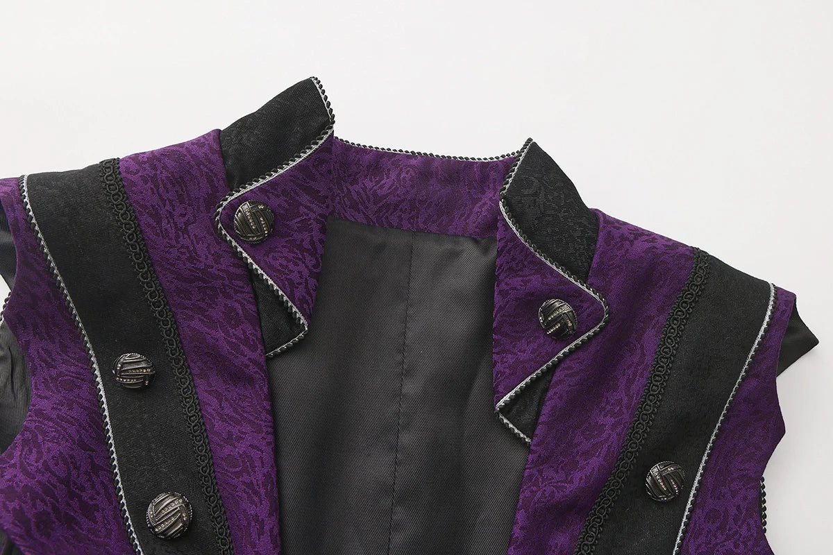 Eternal Crimson Moon Forest - Ouji Lolita Tailcoat Vest - image 7