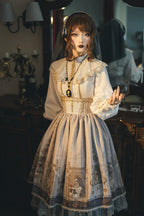 Demon Hunting Notes - Fishbone Gothic Lolita Skirt - image 36