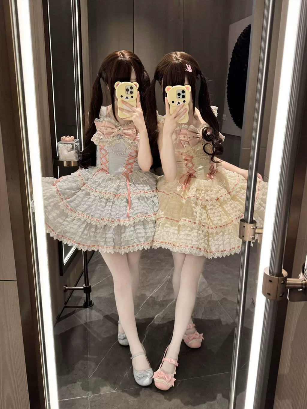 Floral Elegy - Sweet Lolita JSK Dress, Tiered Hem - image 8