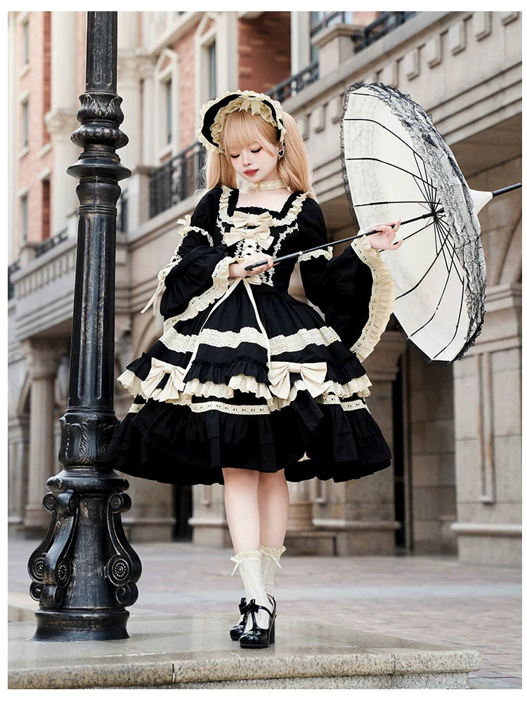 Chapter Seven - Spring Cotton Lolita OP Dress Doll-Like Dress - image 6