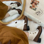 Winter Lolita Boots Fur Mary Jane Lolita Low Heel Shoes - image 42