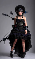 Ismailia - Gothic Lolita JSK Dress, Lace & Rose and Accessories - image 2