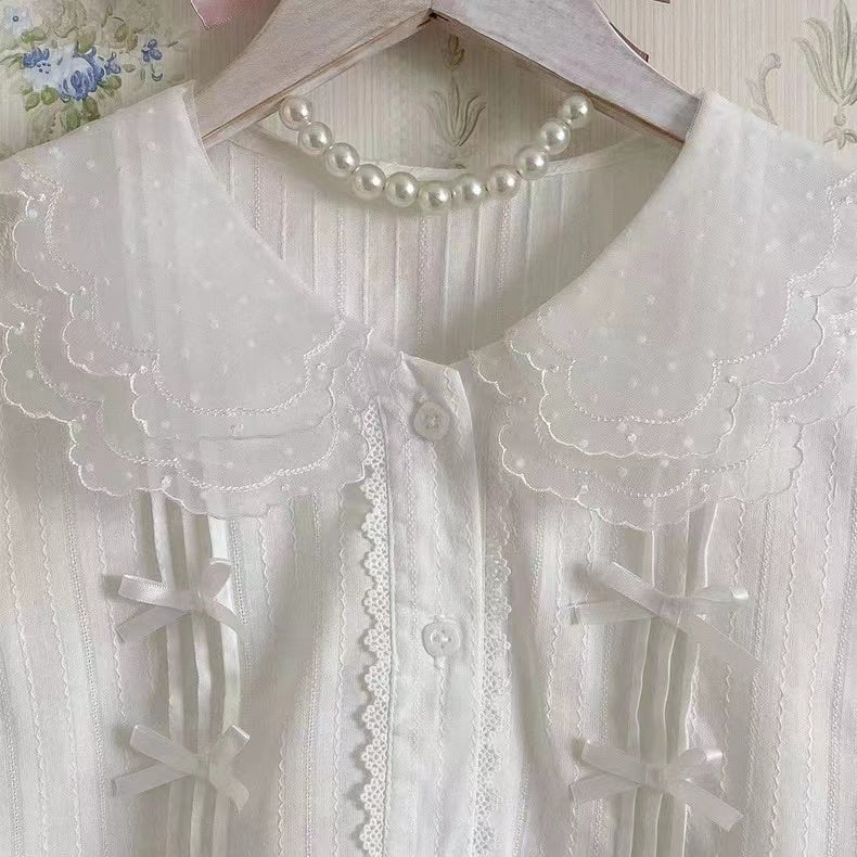Little Fluttershy - Multi-Colored Cotton Lolita Shirt - image 24