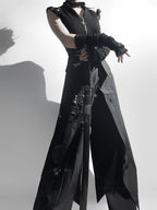 Nightblade Black Ouji Lolita Apron Pants Suit - image 9