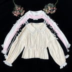 Sweet Lolita Doll Collar High-Waisted Blouse - image 35