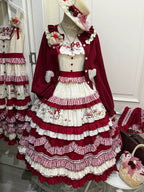 Strawberry Basket - Country Lolita JSK Dress, Strawberry Embroidery - image 2