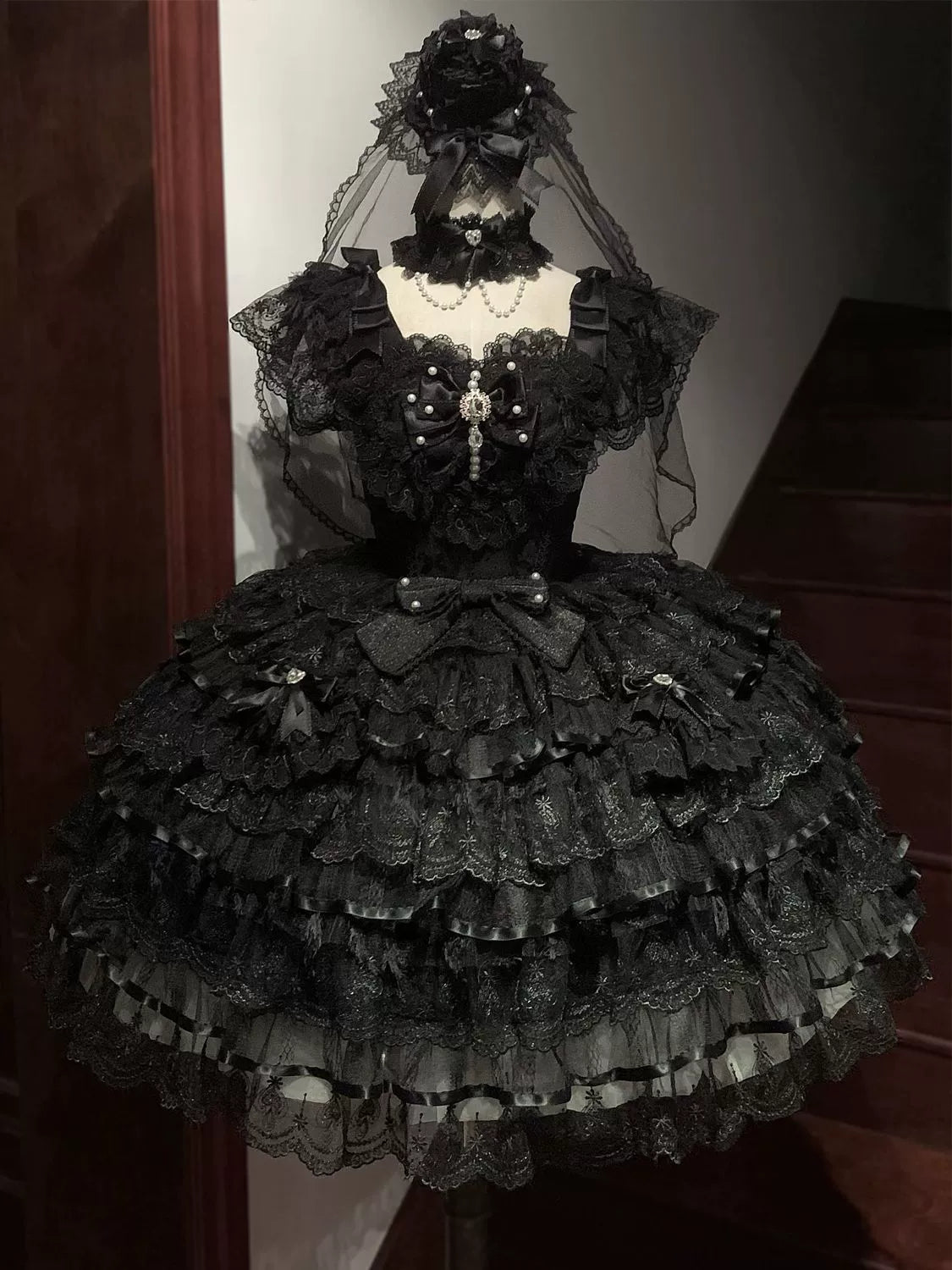 Feather's Ballad Wedding Lolita Tiered JSK Dress - image 19