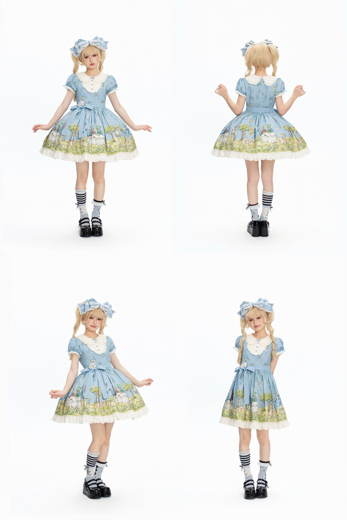 Pastoral Alice Lolita OP Dress and Accessories - image 4