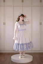 Patchwork Garden 2.0 - Classic Lolita Floral Print JSK Dress, Side Pockets - image 19