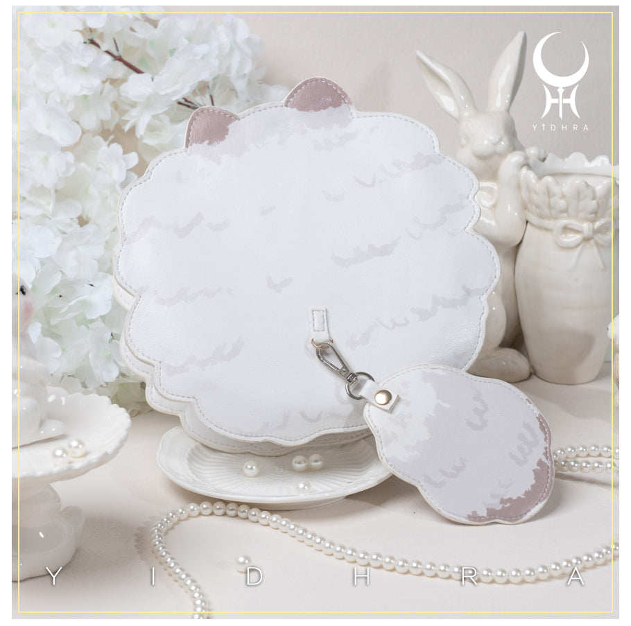 Printed Kawaii Cat Leather Shoulder Bag - image 11
