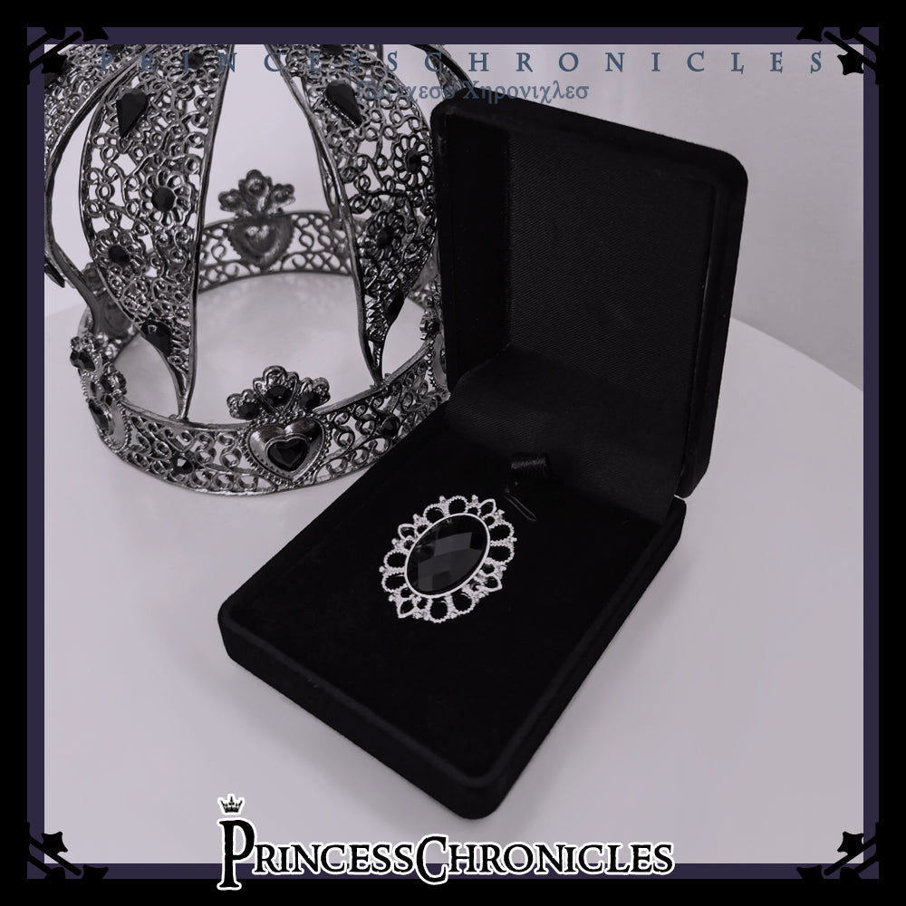 Black and Blue - Gothic Lolita Brooch - image 3