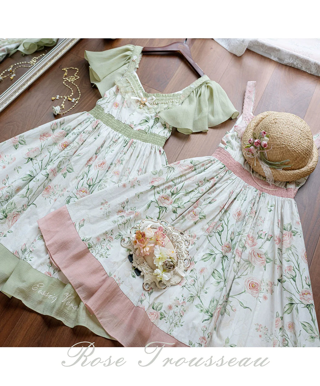 The Rose Dowry - Daily Cotton Lolita OP Dress V-neck Dress - image 19