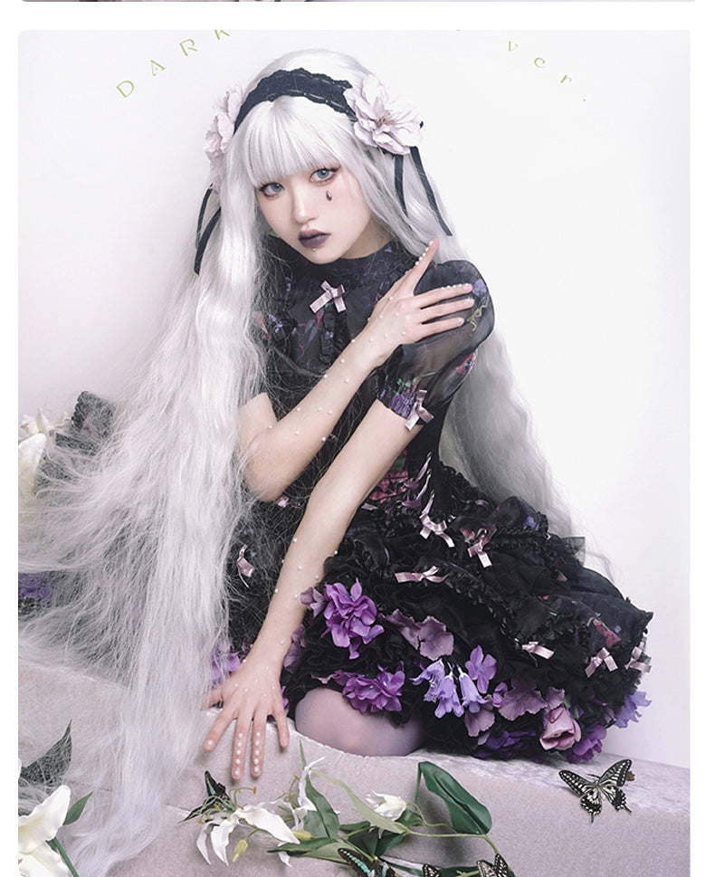 Floral Lolita Petticoat with Detachable Trim Collection - image 3
