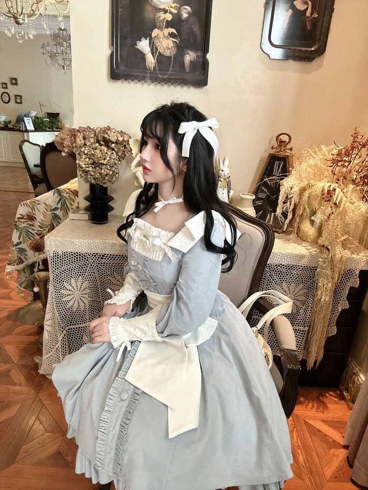 Annie's Gift - Elegant Velvet Lolita OP Dress - image 28