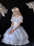 Mermaid Princess - Lolita Short Sleeve OP Dress - image 2