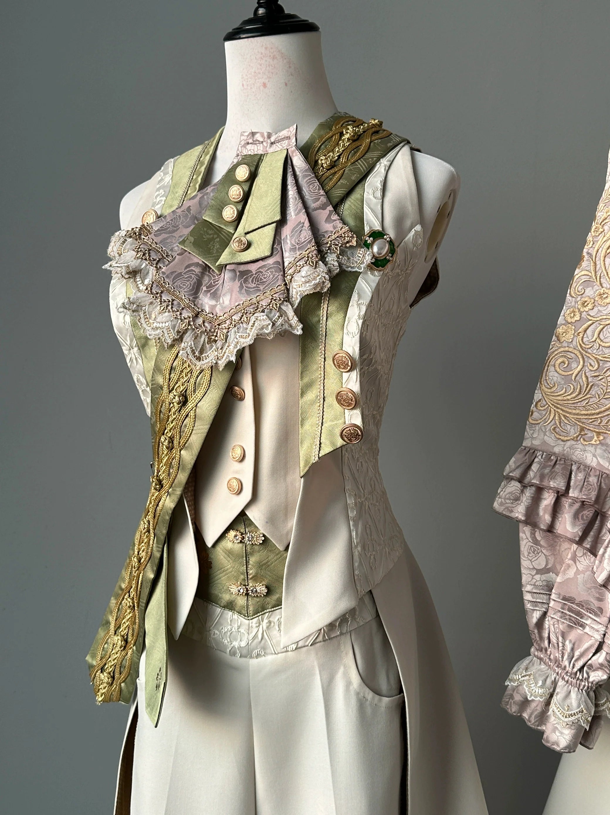 Narsesus - Ouji Lolita Tailcoat, Shirt, Pants, Cape and Accessories - image 16