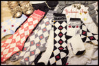 Daily Lolita Cotton Asymmetric Print Socks - image 5