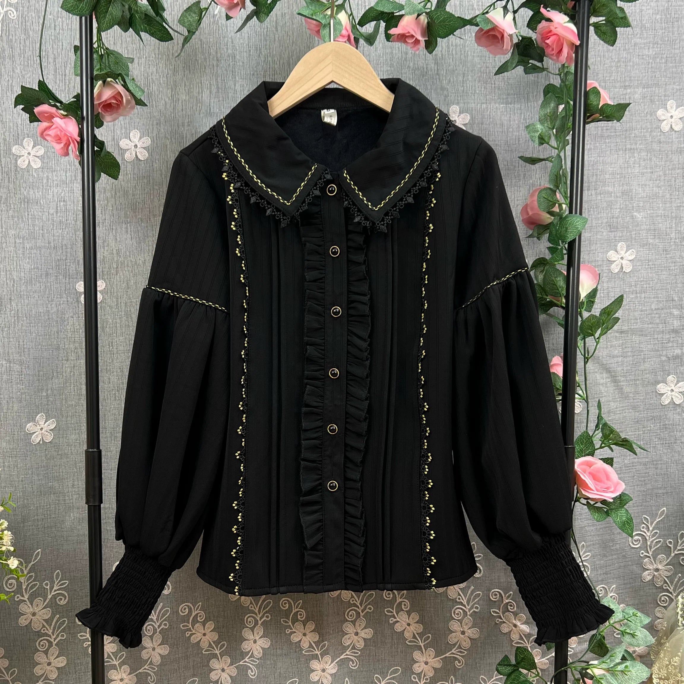 The Heart of the Rose - Elegant Retro Lolita Skirt High Waist SK Blouse - image 23