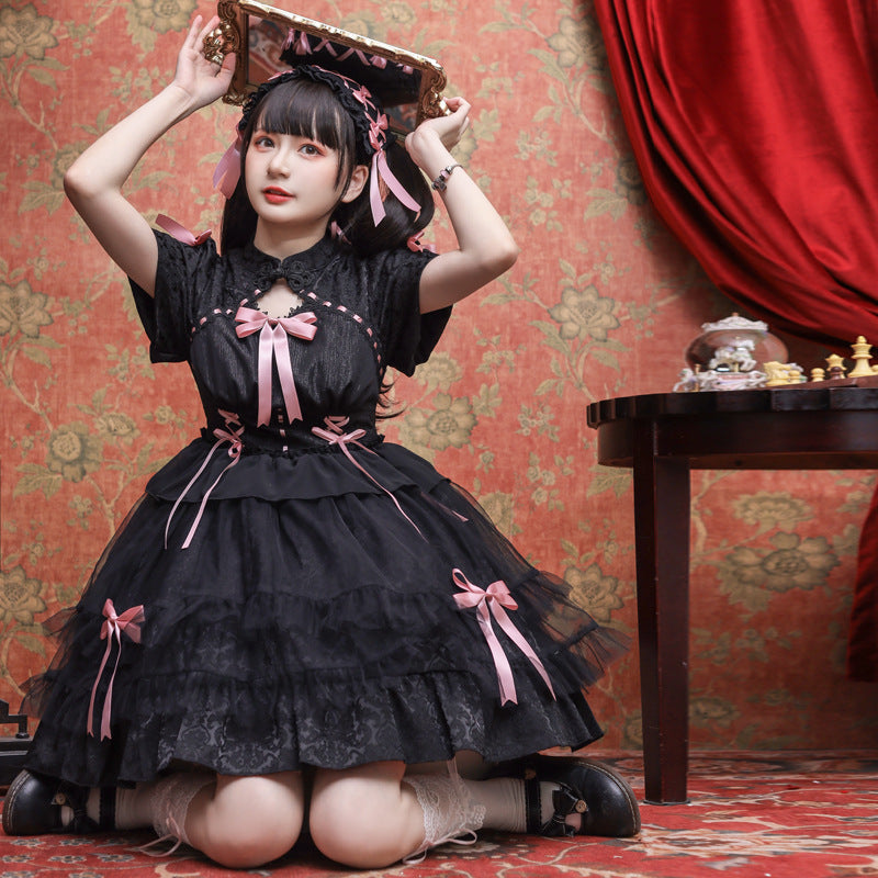 Kawaii Lolita OP Dress Short Sleeve - image 3