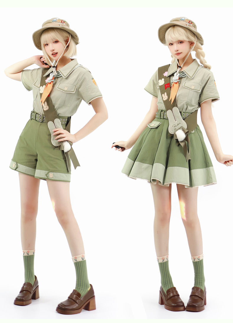 Bunny Trip - Green Ouji Lolita Suit Collection - image 13