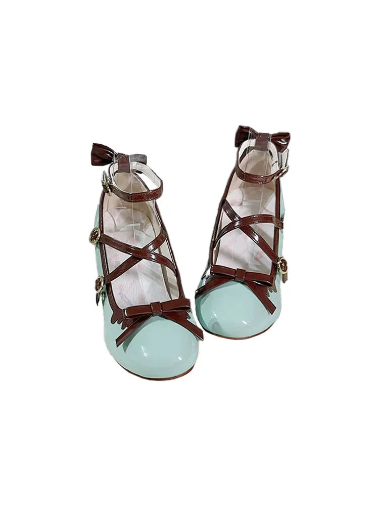 Lady Tea Party - Elegant Lolita Heel Shoes - Macaron Color - image 24