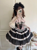 Floral Elegy - Sweet Lolita JSK Dress, Tiered Hem - image 23