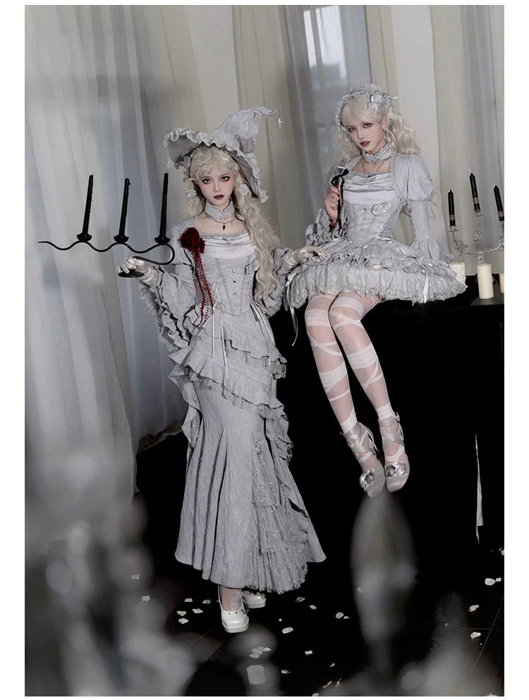Twilight - Gothic Witch Lolita SK Suit Bodice Mermaid Dress - image 11
