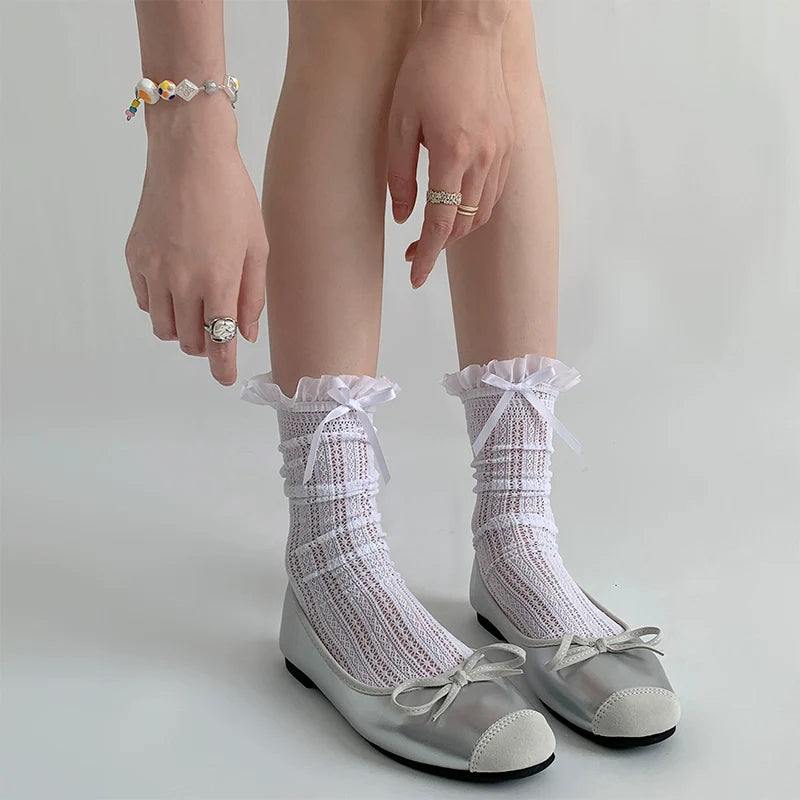 Night Study Room Lightweight Scrunchy Lolita Socks - image 7