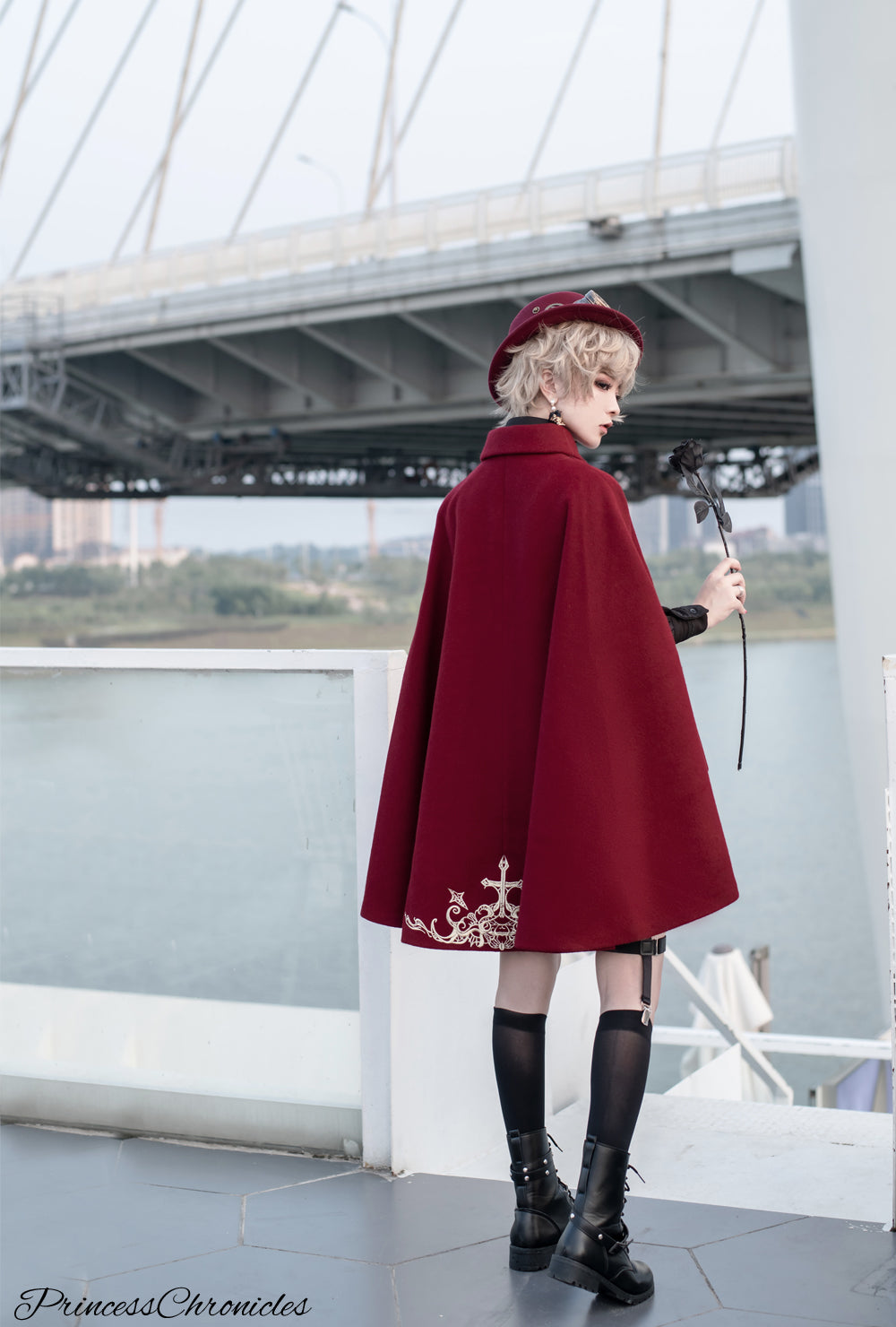 Princess Chronicles Medieval Embroidered Ouji Cape - image 15