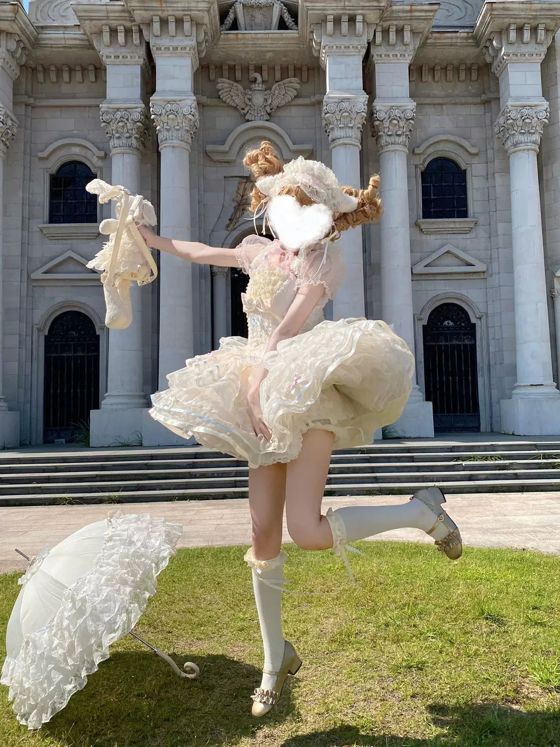 Butterfly Ballet - Sweet Lolita JSK Dress, Layered Tulle Hem - image 6