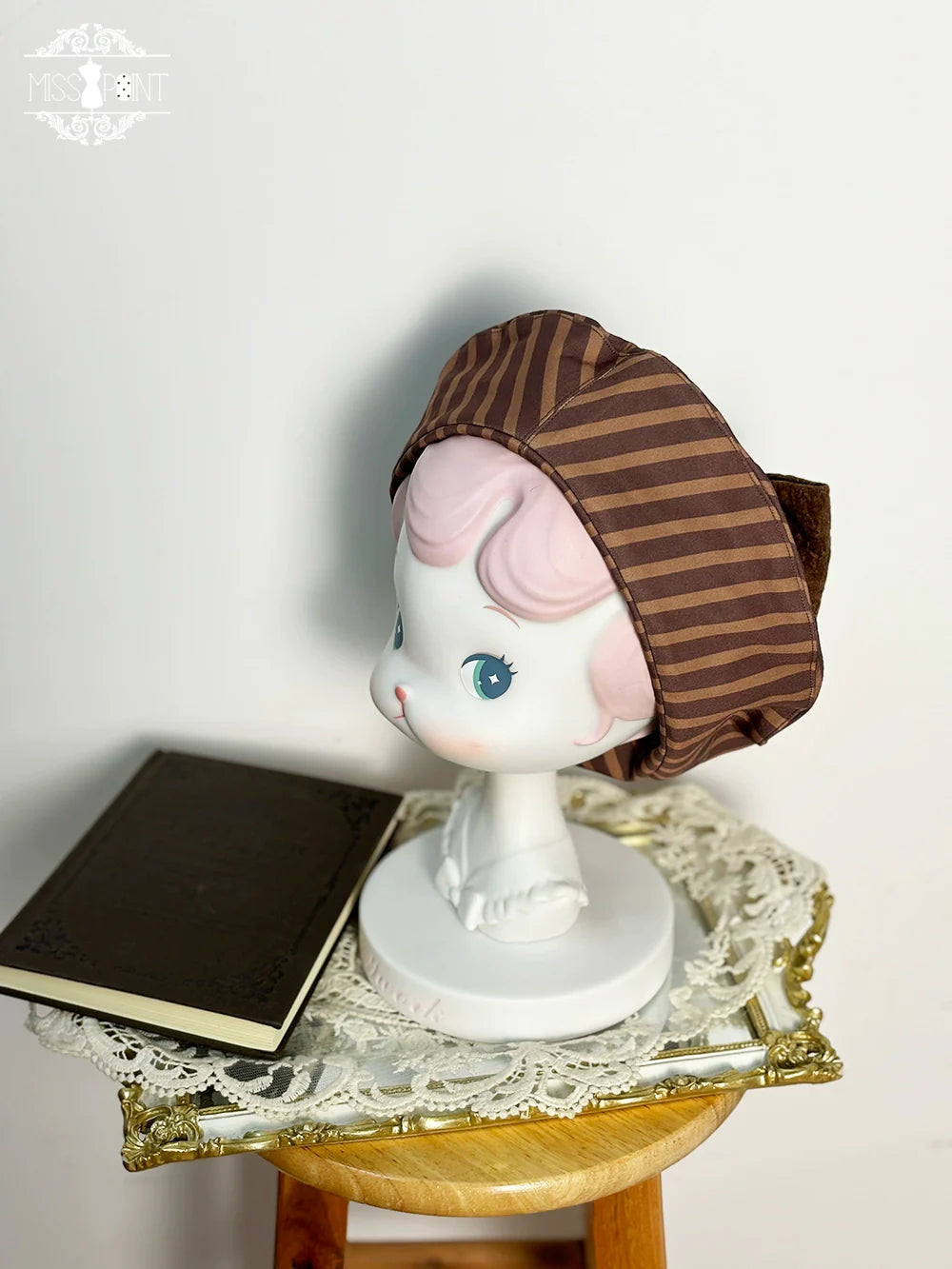 Classical Chocolate - Lolita Bowler Hats, BNT, Berets, Jabot and Brooches - image 15