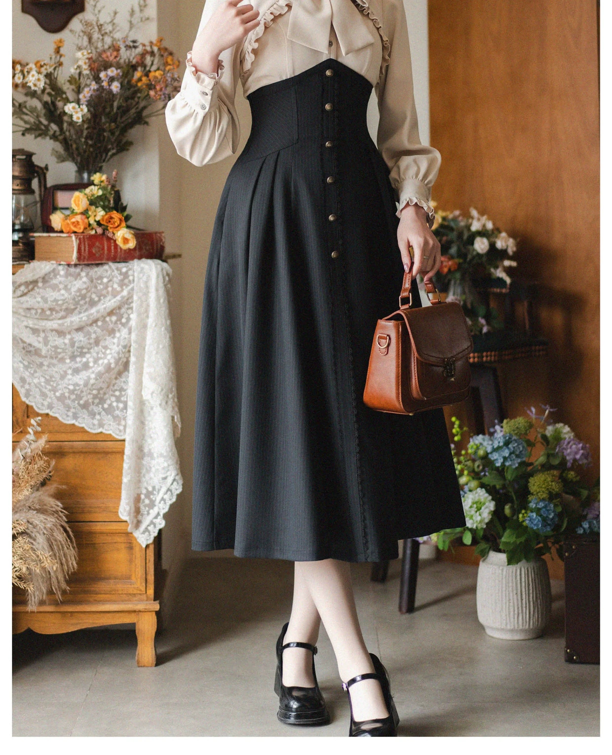 Forest Stationery - Classic Lolita SK Suit with Shirt and Coat - image 23