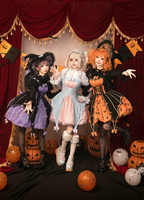 Halloween Gothic Lolita JSK Dress, Pumpkin-inspired Dress - image 5