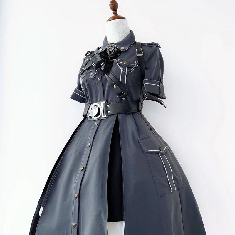 Evil Python 2.0 - Military Lolita Gothic OP Dress - image 6