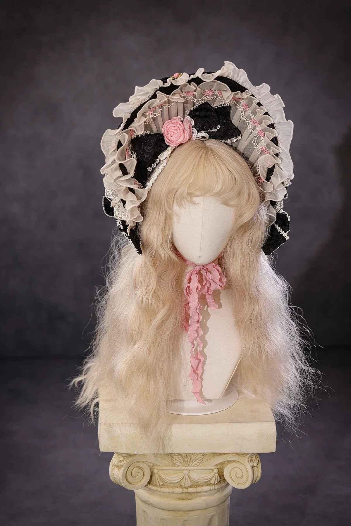 Antique Cake - Vintage Lolita Accessories, Flower Accent - image 1
