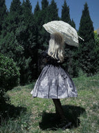 Silent Church - Gothic Lolita JSK Dress Printed Dress Thin Shawl Set - image 13