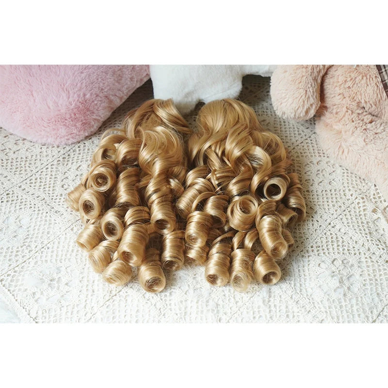 Solid Lolita Bob Wig With Detachable Curl Ponytail - image 15