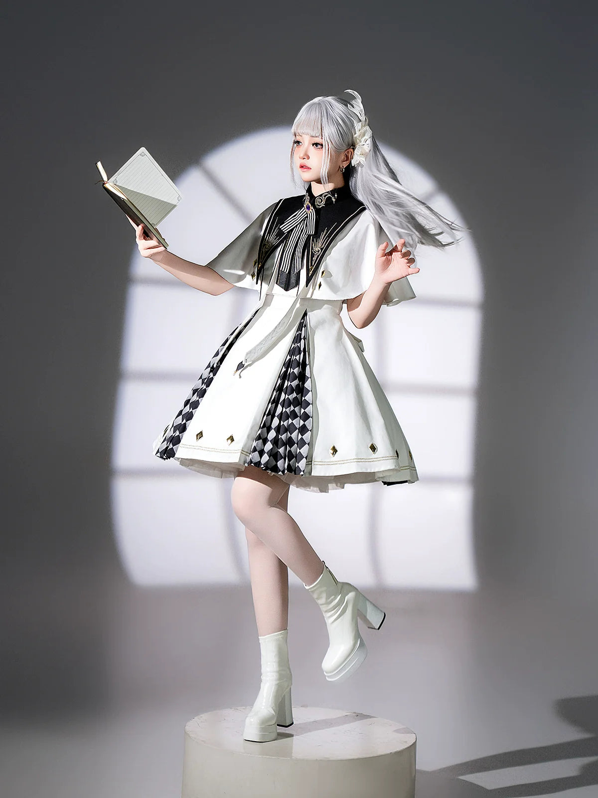 Eye of Truth - Elegant Gothic Lolita Dress Suit With Embroidery - image 5
