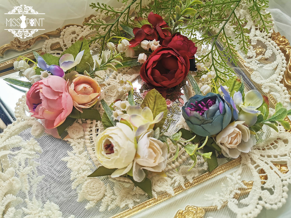 Sally's Garden - Lolita Flower Bow Lace Necklace - image 20