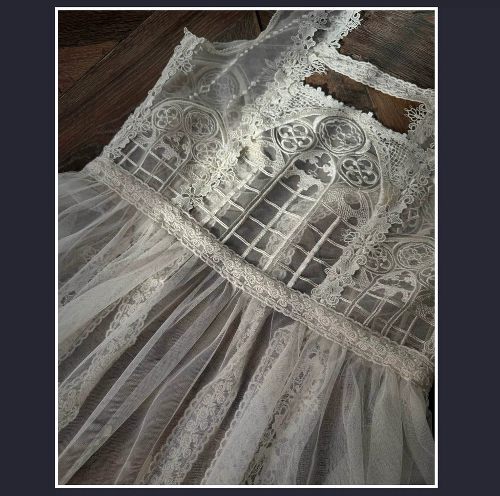 Night Traveler - Classic Gothic Lolita Dress with Stained Glass Window Print - image 28