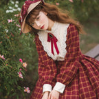 Rose - Elegant Lolita Fishbone Grid Skirt Customized - image 27