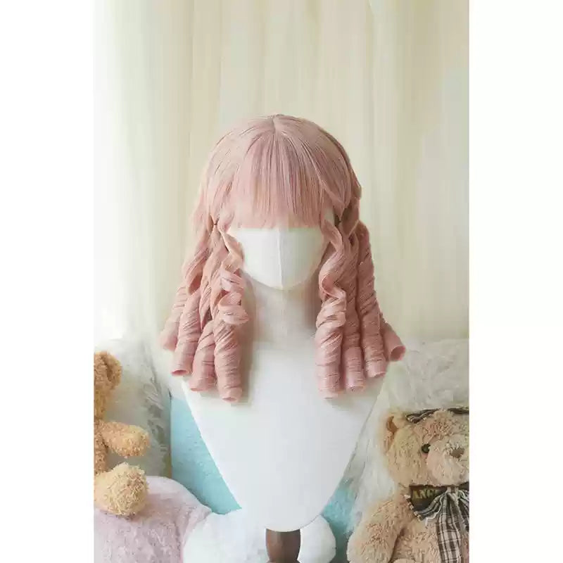 Retro Lolita Wig Short Roman Curl Hairpiece - image 11