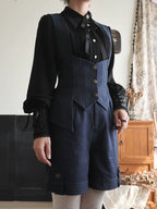 Griffin's Appointment - Vintage Lolita Pointed Collar Blouse - image 13