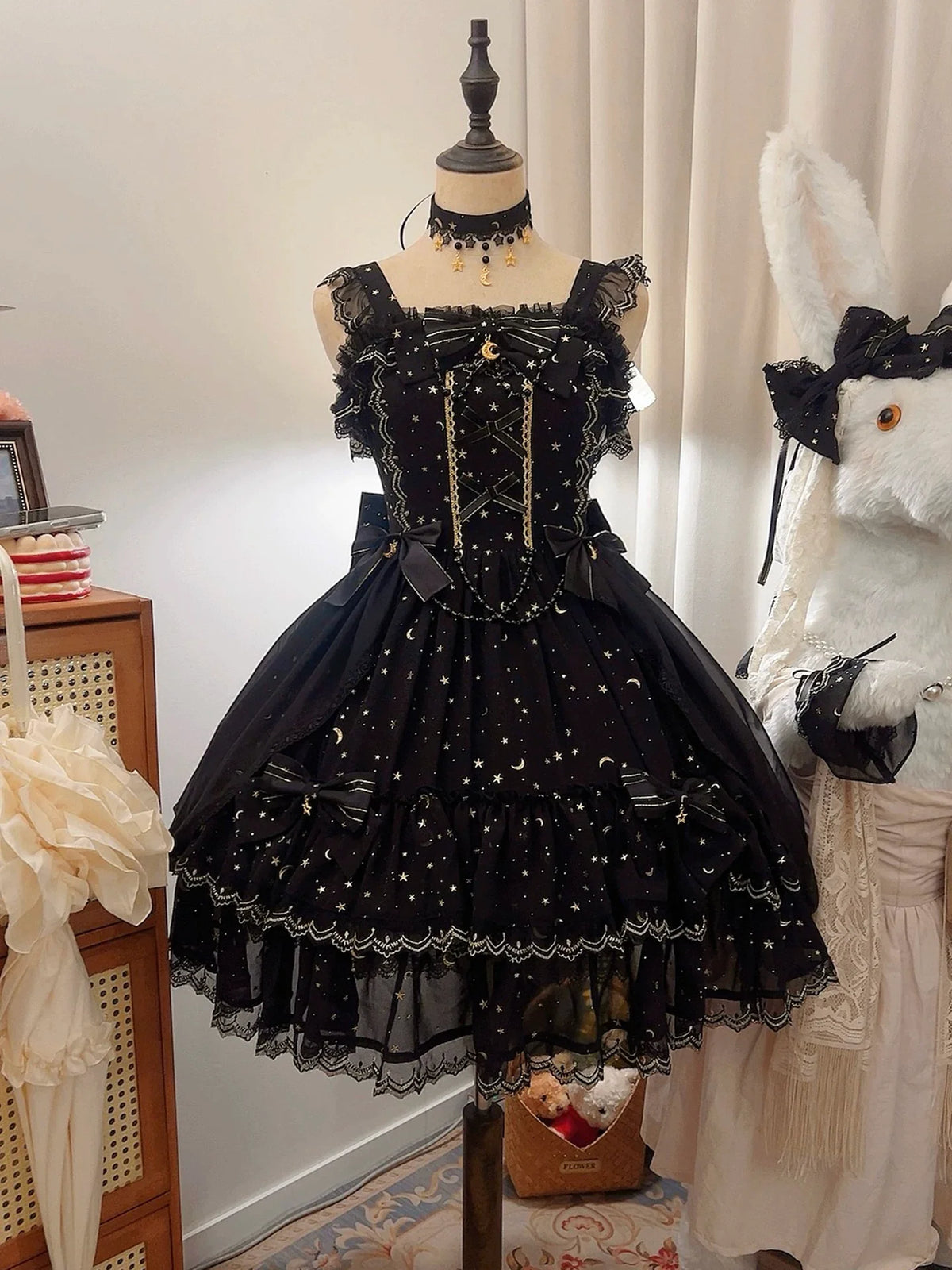Starlight Nocturne Classic Lolita JSK and Accessories - image 1