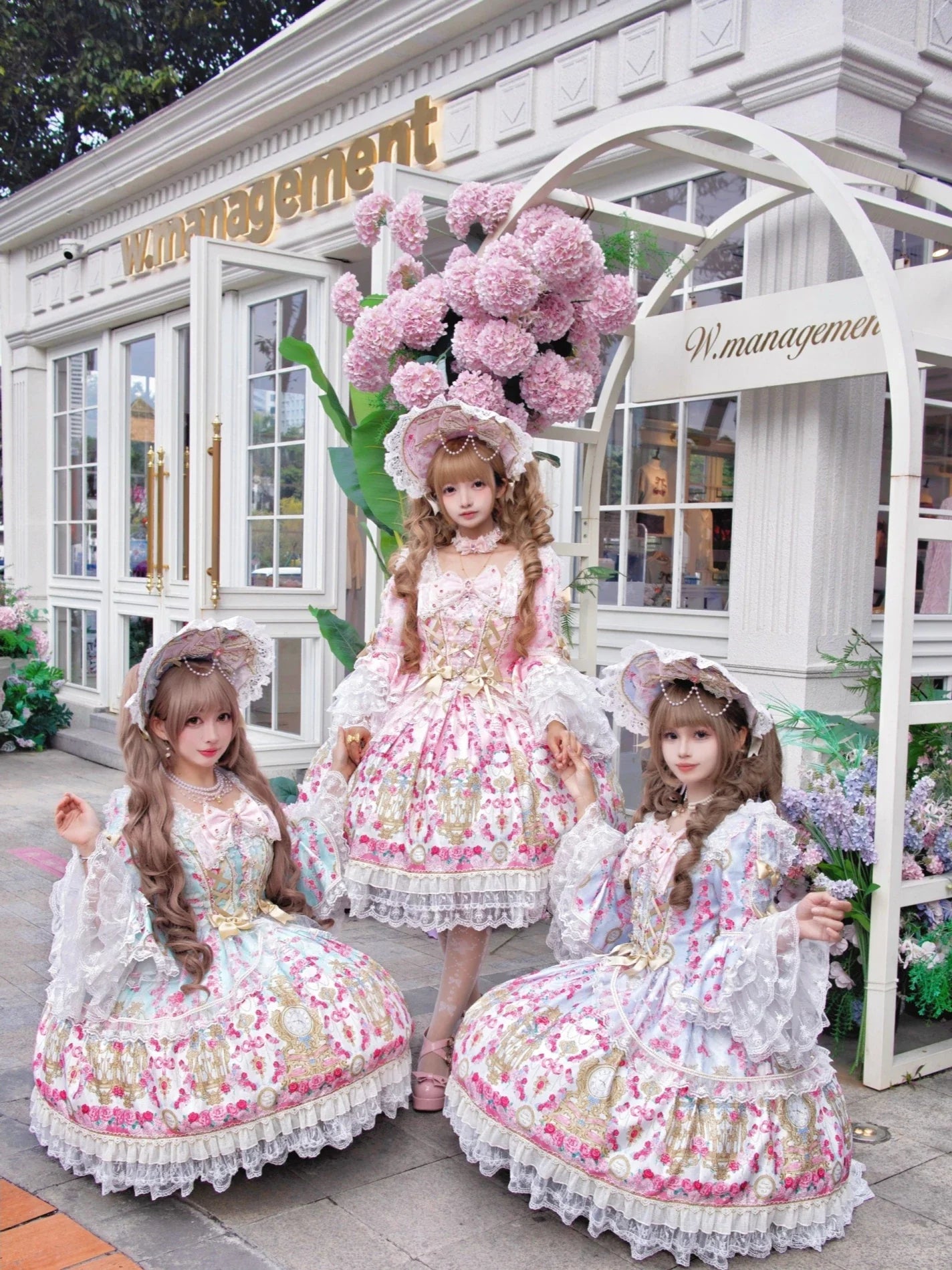 Rose Garden Prelude - Sweet Lolita OP Dress, Floral Printed - image 15