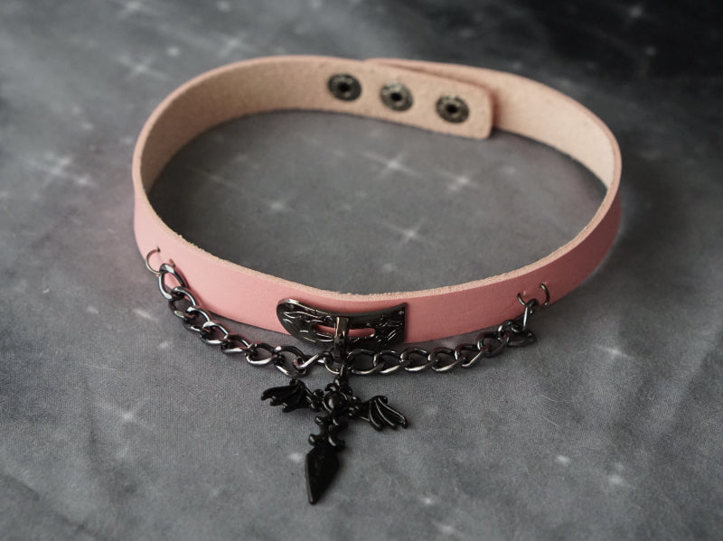 Gothic Lolita Cross Leather Choker - image 17