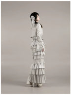 Humanoid Robot - Silver Gothic Lolita Mermaid Skirt Set - image 60