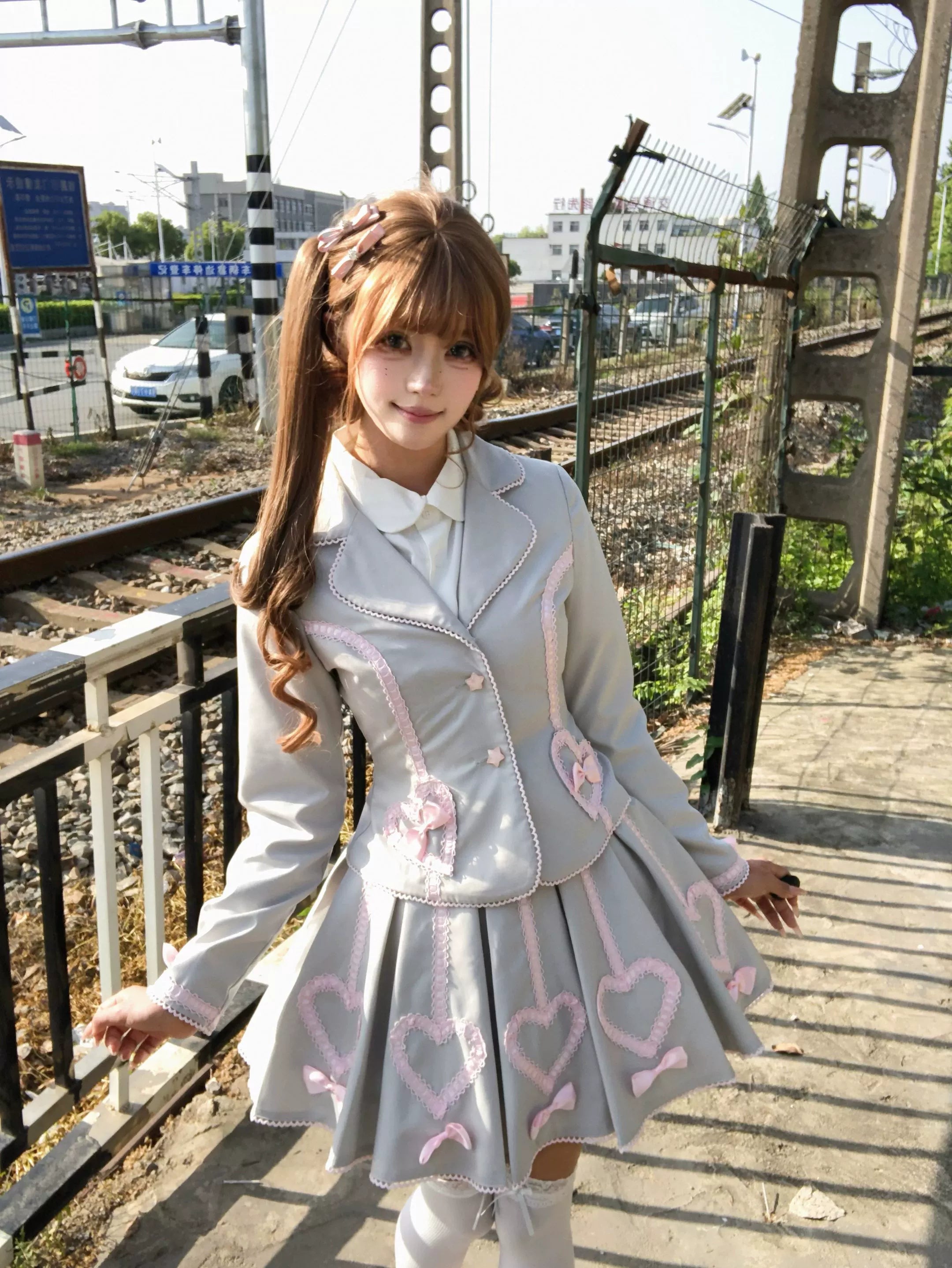 Promise After Class - Old School Lolita Fitted Blazer & Pleated Skirt Set - image 10