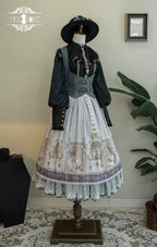 Demon Hunting Notes - Fishbone Gothic Lolita Skirt - image 63
